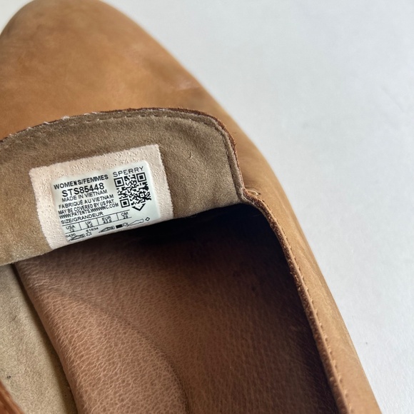Sperry Tan Genuine Leather Flats Size 12 - Picture 15 of 15